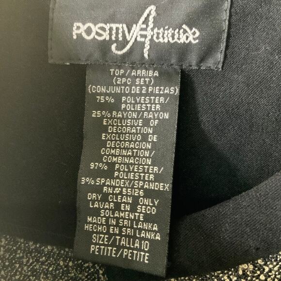 Positive Attitude Blazer Size 10 Tweed Embroidered Jacket Asymmetrical Closure - Picture 8 of 8